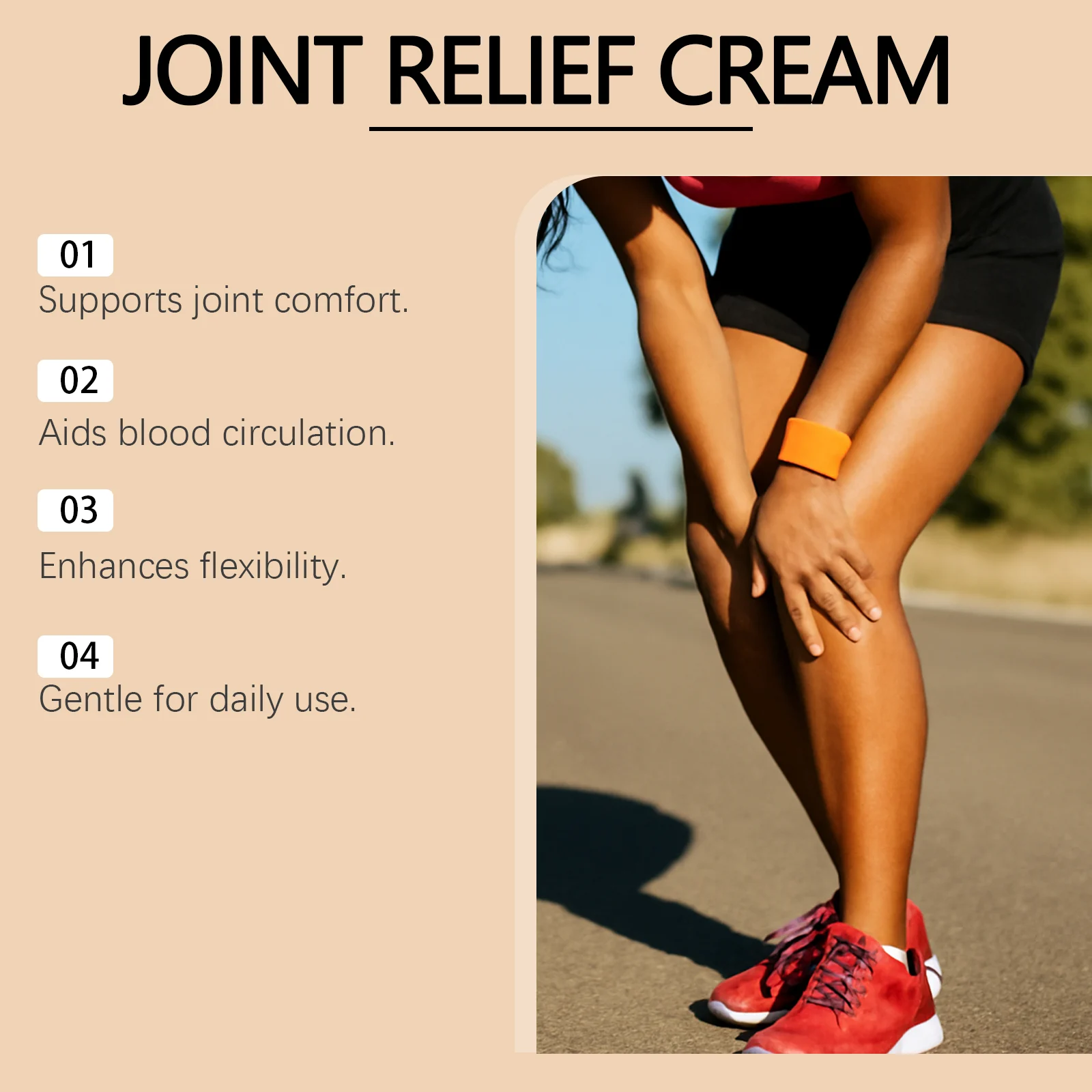 Joint Relief Cream for Knee, Wrist & Ankle Support - 100g 10 laniska joint relief cream 100g lan d3h73hj9 desc 10